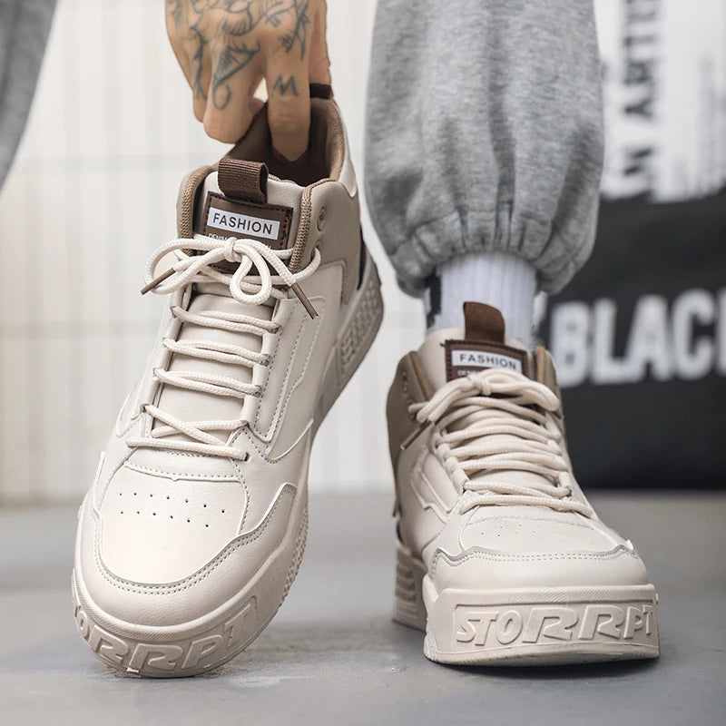 Men's Leather Casual Sneakers