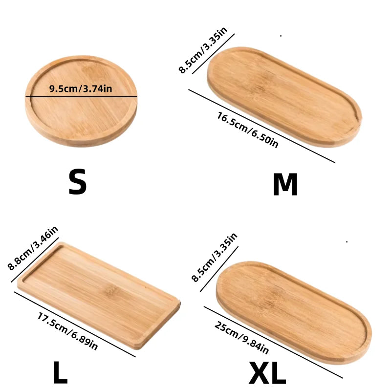 Waterproof Bamboo Wooden Pallet Rectangular Basin Tray