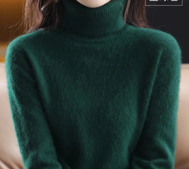 high collar sweater
