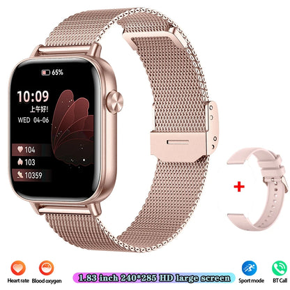 Unisex HD Touch Screen Sports Fitness Tracker Bluetooth Call Smartwatches