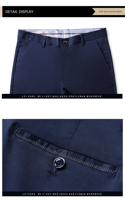 Pantalon d'attente élastique anti-rides doux pour hommes