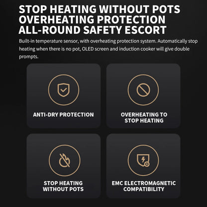 Cuisinière de cuisine à chauffage continu à faible puissance réglable