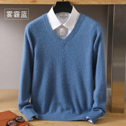 High-Quality Mink Wool Men's Sweater