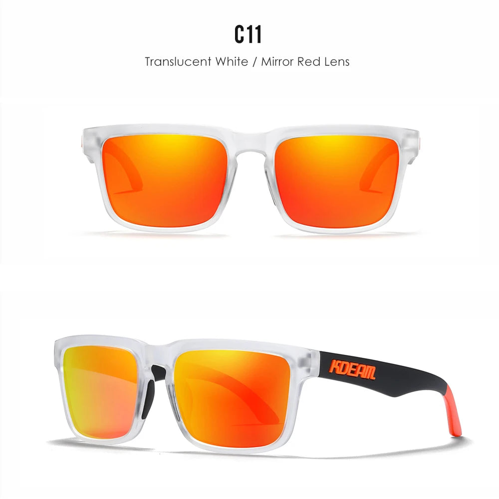 Lunettes de soleil de sport polarisées UV400 True Color pour la conduite, la pêche et la course à pied