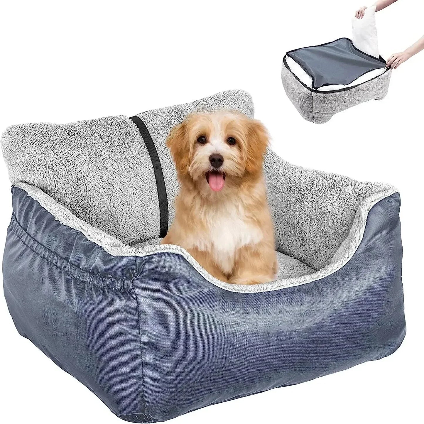 Washable Dog Car Seat Carrier Bed