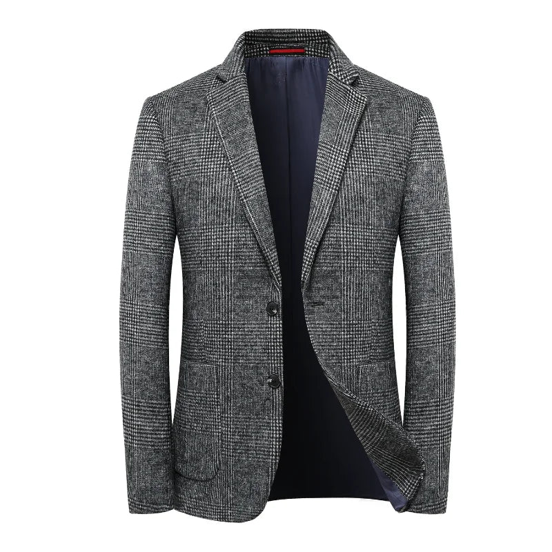 Blazers classiques à simple boutonnage pour hommes d'automne et d'hiver