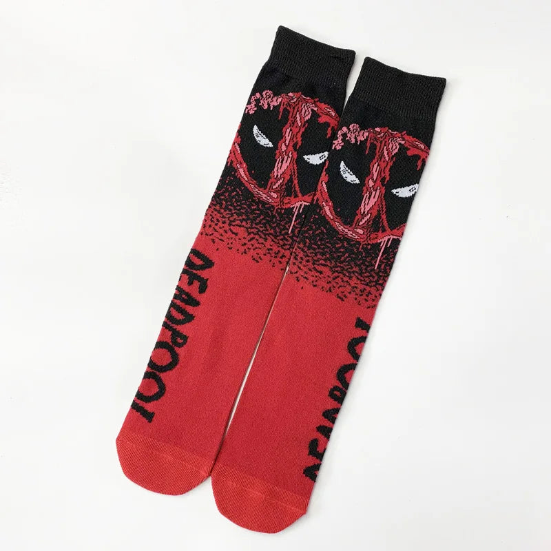Chaussettes tendance super-héros anime 