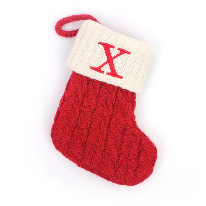 alphabet christmas stockings
