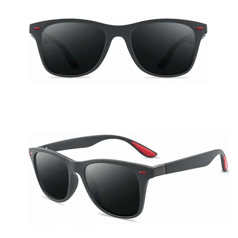 Men's Polarized Mirror Fishing Black Sunglasses