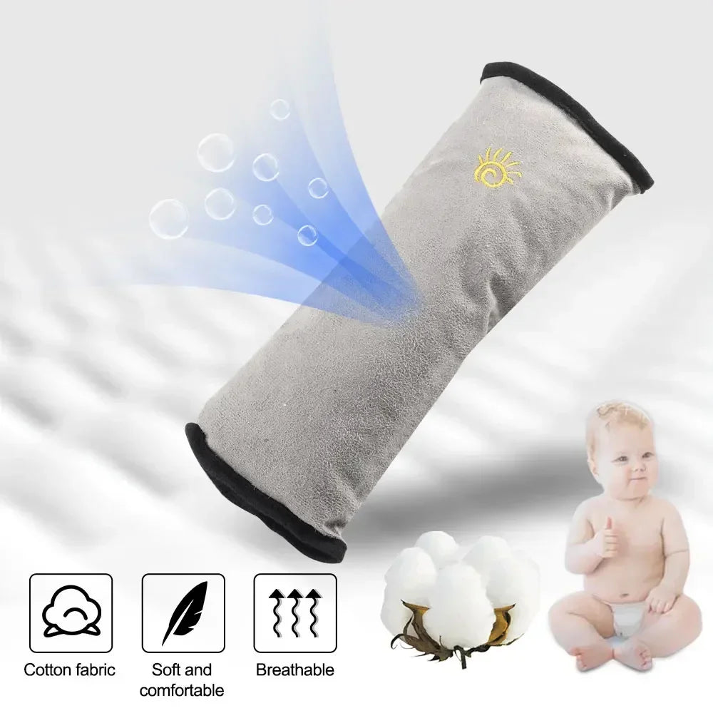 Kid's Plush Cover Shoulder Sleeping Positioner Car Seatbelts