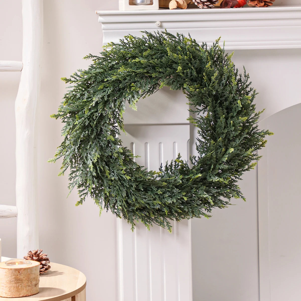 Fleurs artificielles en cèdre pour la décoration intérieure 