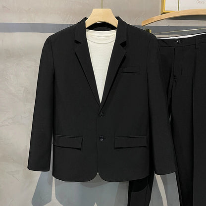 Lose drapierter formeller Mantel/Blazer für Herren im koreanischen Stil