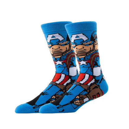 Chaussettes tendance super-héros anime 