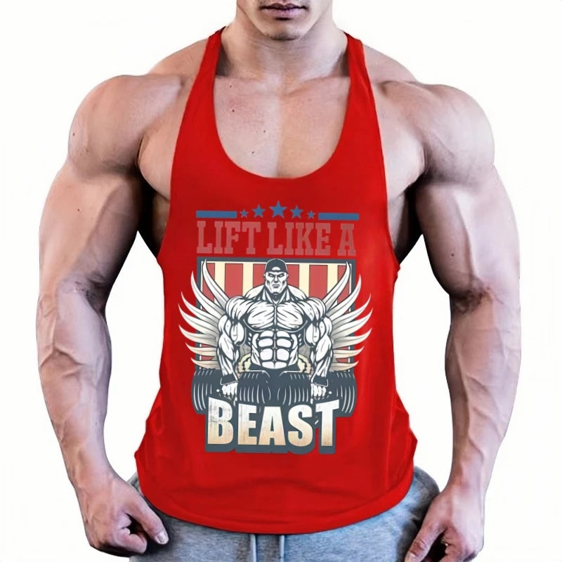 Men's Gym Fitness Tank Top - Sleeveless Workout Tops