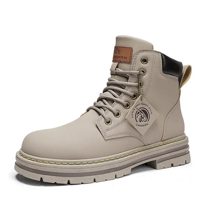 Men's High-Top Lace-Up Ankle Boots