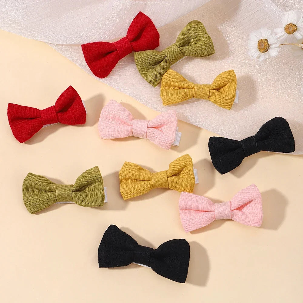 Soft Cotton Baby Mini Hair Bows