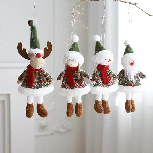 Santa Claus & Snowman Christmas Tree Decorations