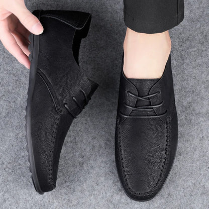 Men's Soft Sole Plus Size Leather Shoes