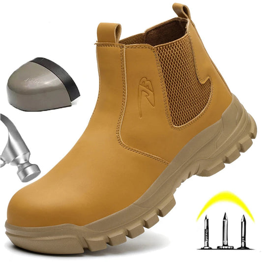 Wasserdichte Lederschnürstiefel für Herren