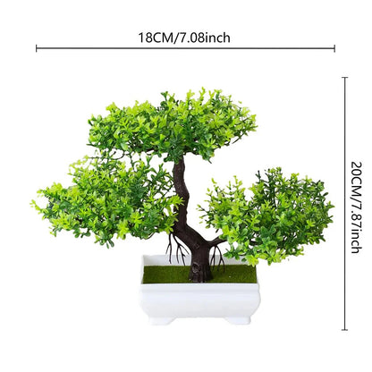 Plantes artificielles en plastique bonsaï petit pot d'arbre