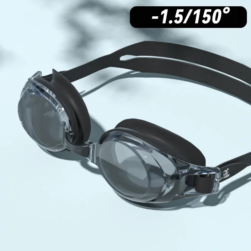 Silicone Waterproof Anti Fog Diopter Swimming Goggles