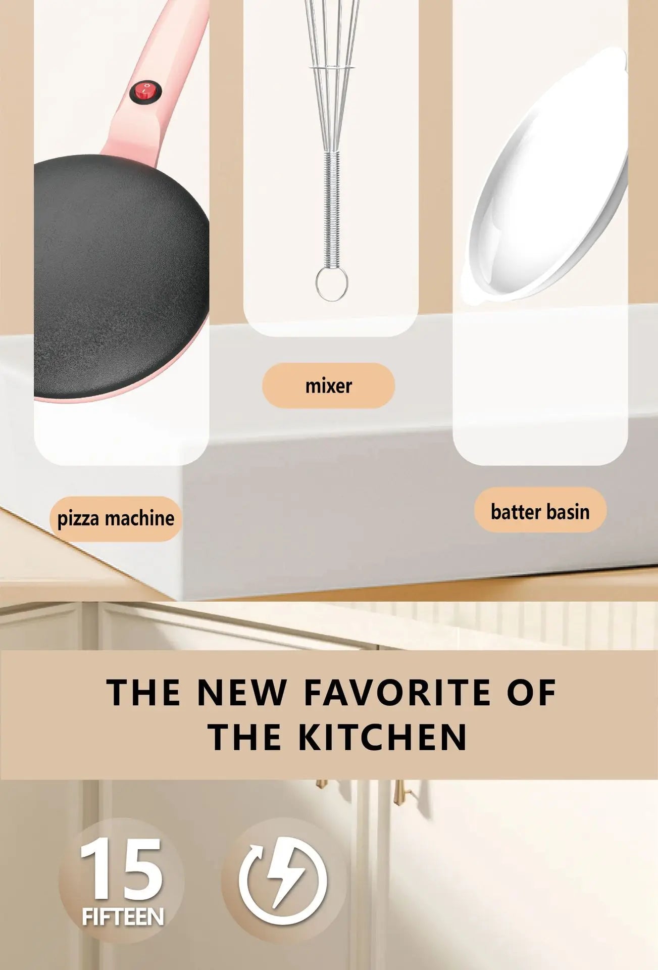 Non-stick Electric Pancake Crepe Baking Pan