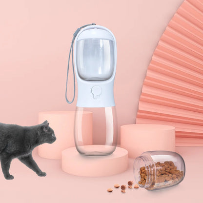 Distributeur portable d'eau et de nourriture pour animaux de compagnie 2 en 1