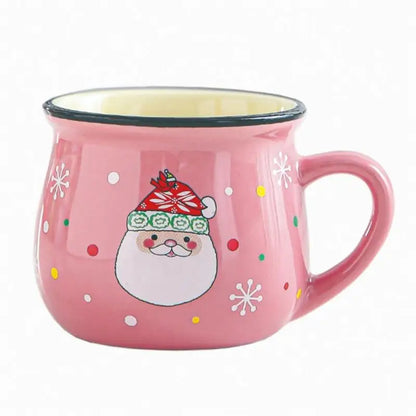 Christmas Tree Santa Claus Ceramic Mug