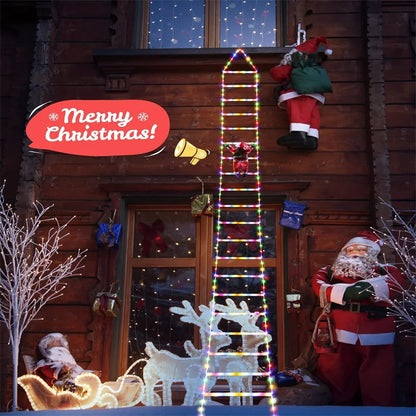 Santa Claus Ladder LED String Lights