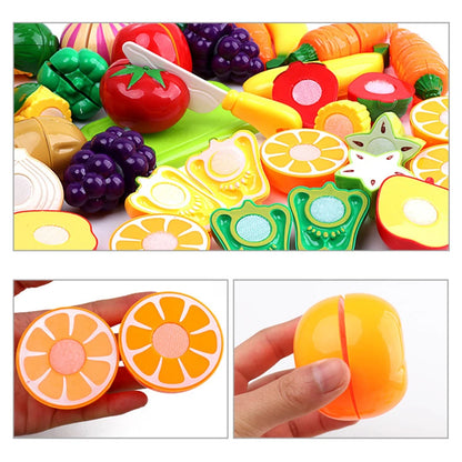 Cuisine pour enfants, découpe de fruits, légumes, aliments, cuisine, jouets interactifs