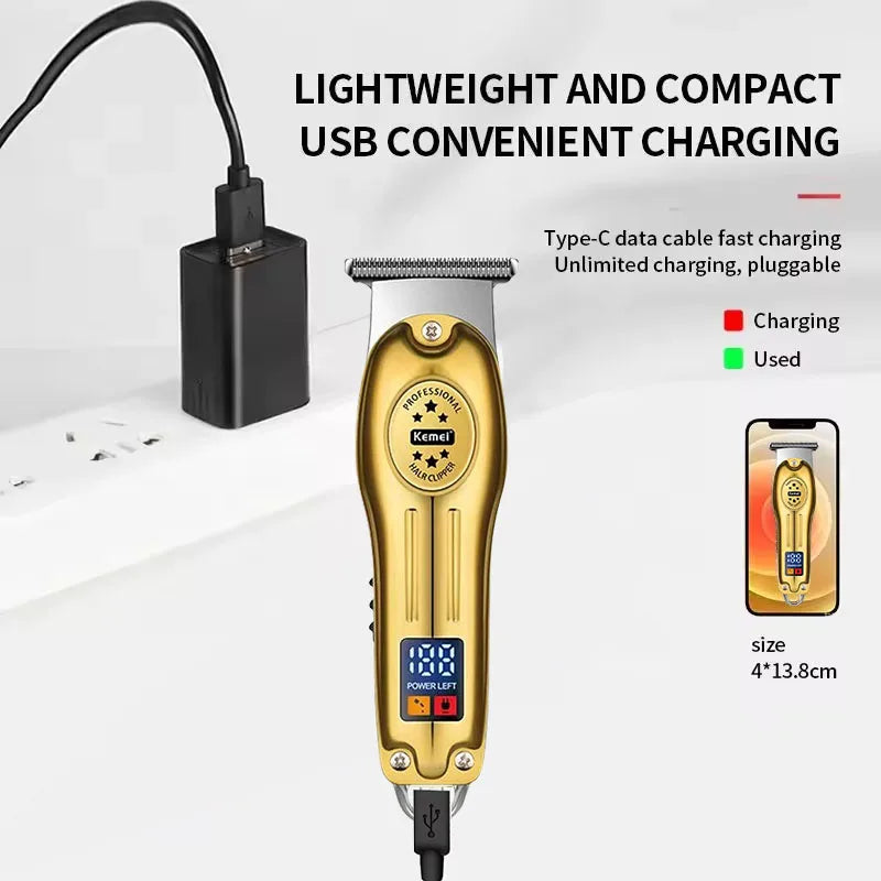 Tondeuse à cheveux rechargeable en métal pour animaux de compagnie