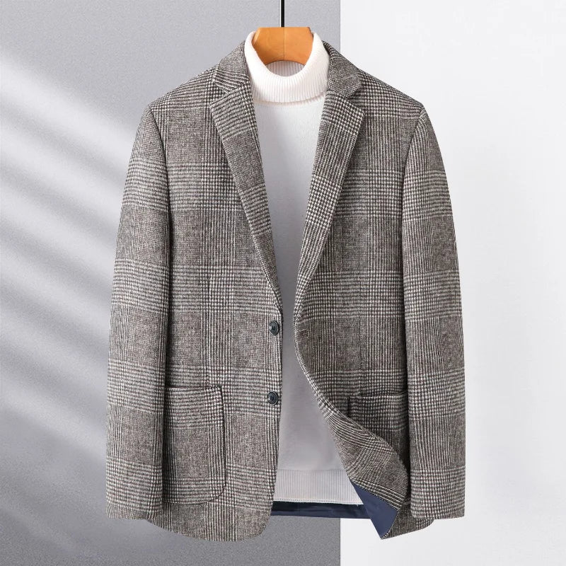 Blazers classiques à simple boutonnage pour hommes d'automne et d'hiver