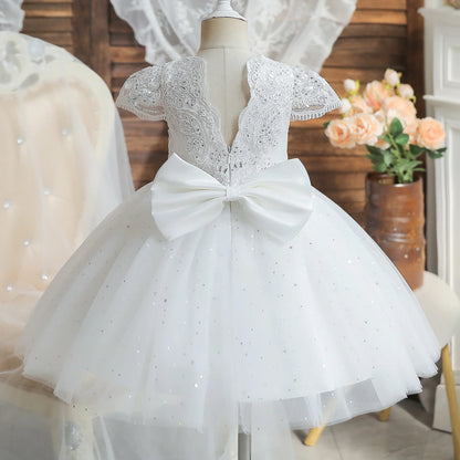 Robe pour petite fille - Robe pour bébé fille avec nœud