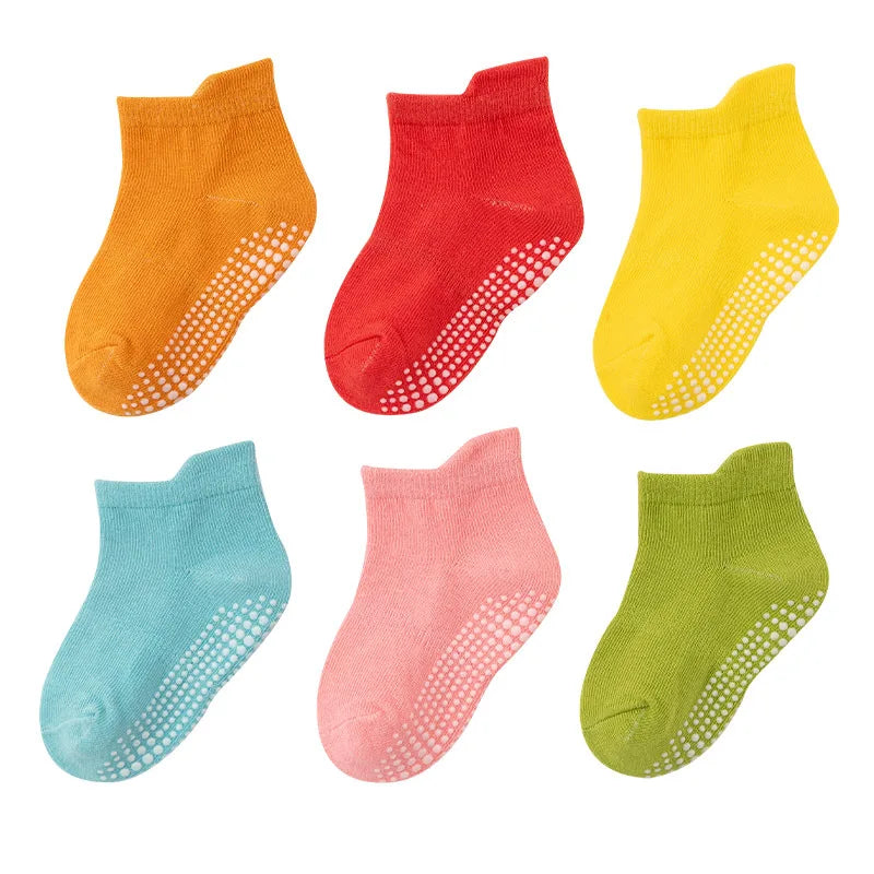 Chaussettes trampoline antidérapantes pour bébé, grandes tailles