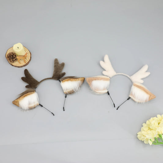 Unisex Reindeer Antler Cosplay Christmas Headbands