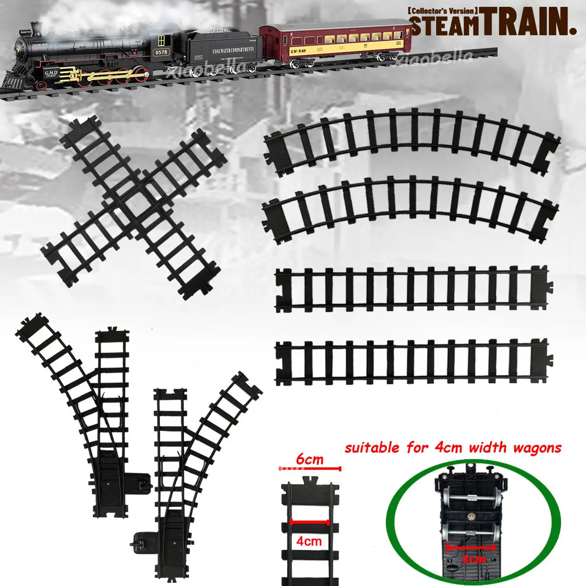 Remote-Controlled Rechargeable Electric Train Set