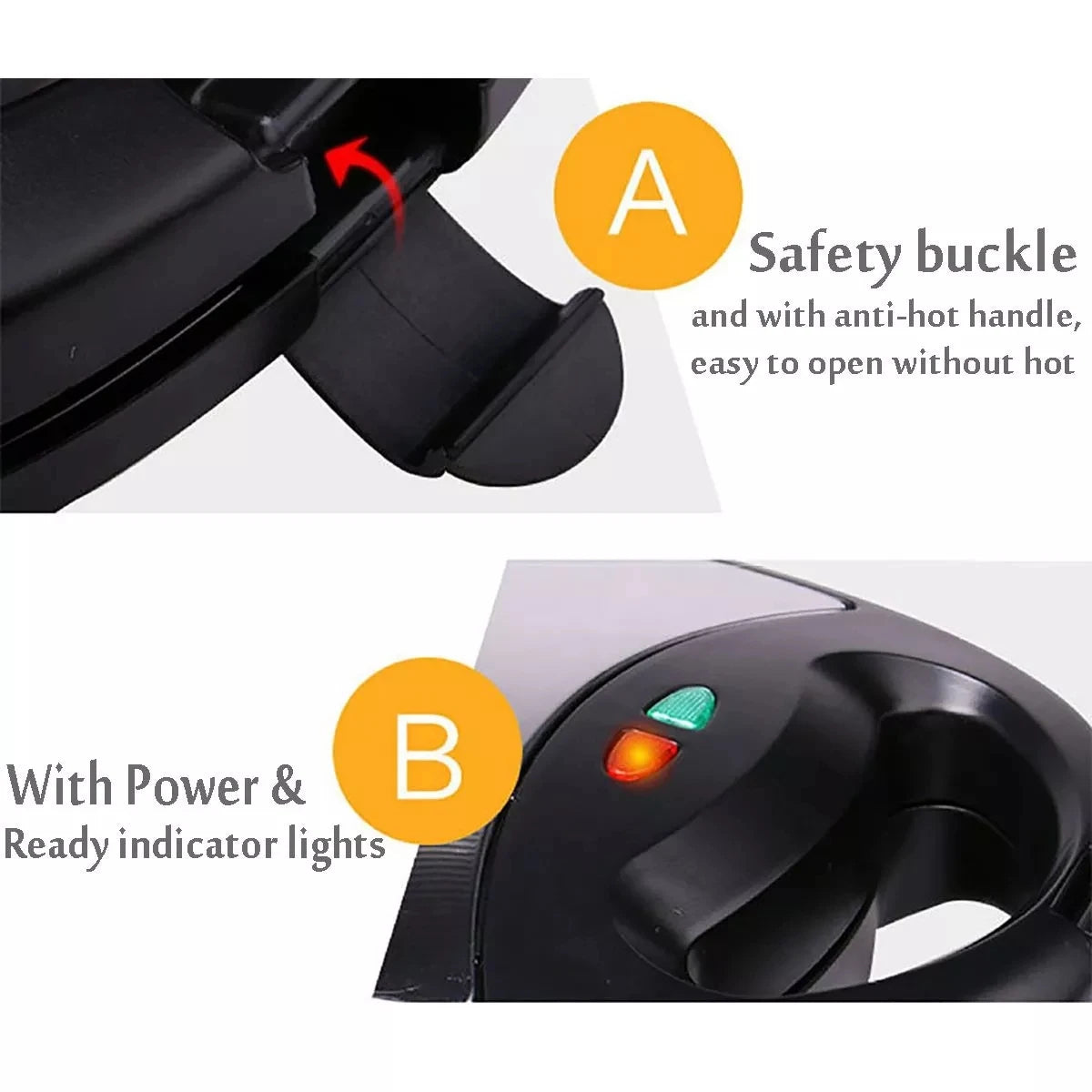 3 in 1 Electric Panini Press Waffle Toasters