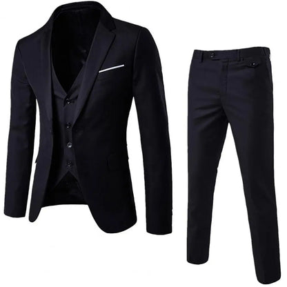 Costume de mariage pour hommes, ensemble de blazers 3 pièces