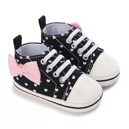 Mehrfarbige Baby-Sneaker aus PU-Leder mit weicher Sohle