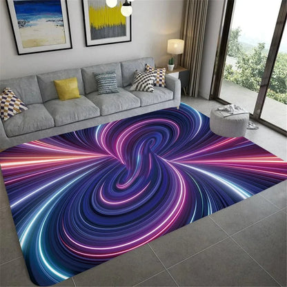 3D Vortex Illusion  Entrance Door Floor Carpet