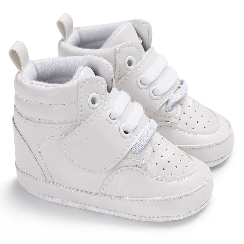 Mehrfarbige Baby-Sneaker aus PU-Leder mit weicher Sohle