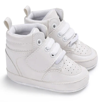 Mehrfarbige Baby-Sneaker aus PU-Leder mit weicher Sohle