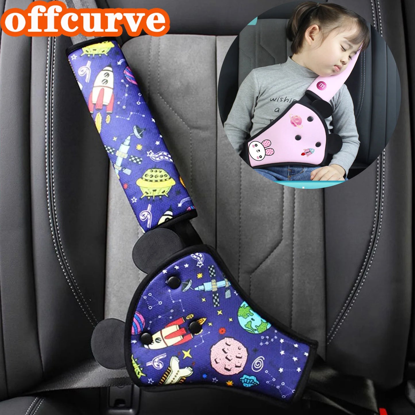 Adjustable Kids Safety Car Seat Belt Cover