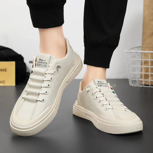 Men's Embossed Breathable Sports Sneakers - Slow Man Walking Shoes