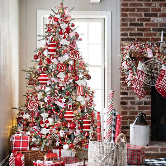 Christmas Lollipop Candy Cane Pendant