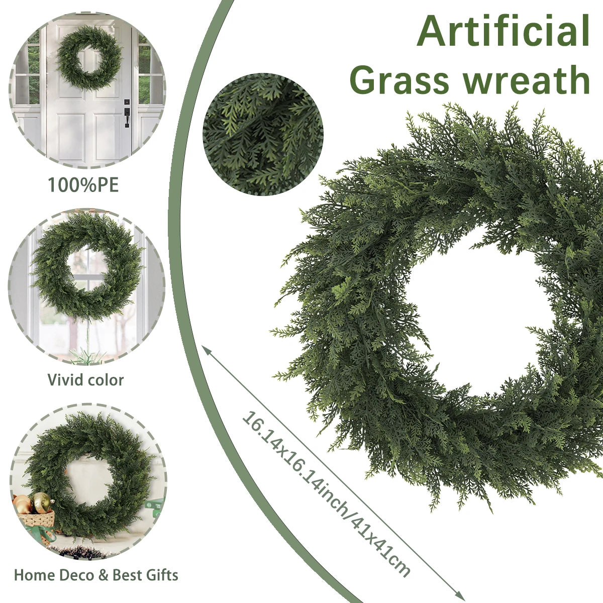 Fleurs artificielles en cèdre pour la décoration intérieure 