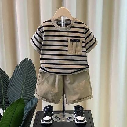 Baby Boy Clothes 2PCS Short Sleeve Top - Boys Short Sets