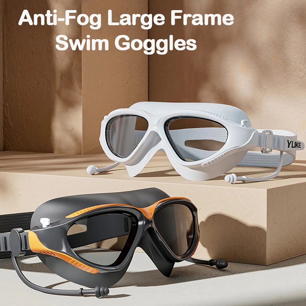 Adjustable HD Anti-Fog Swimming Goggles