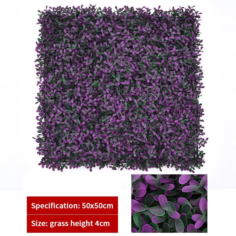 Haie topiaire artificielle en buis protégée contre les UV