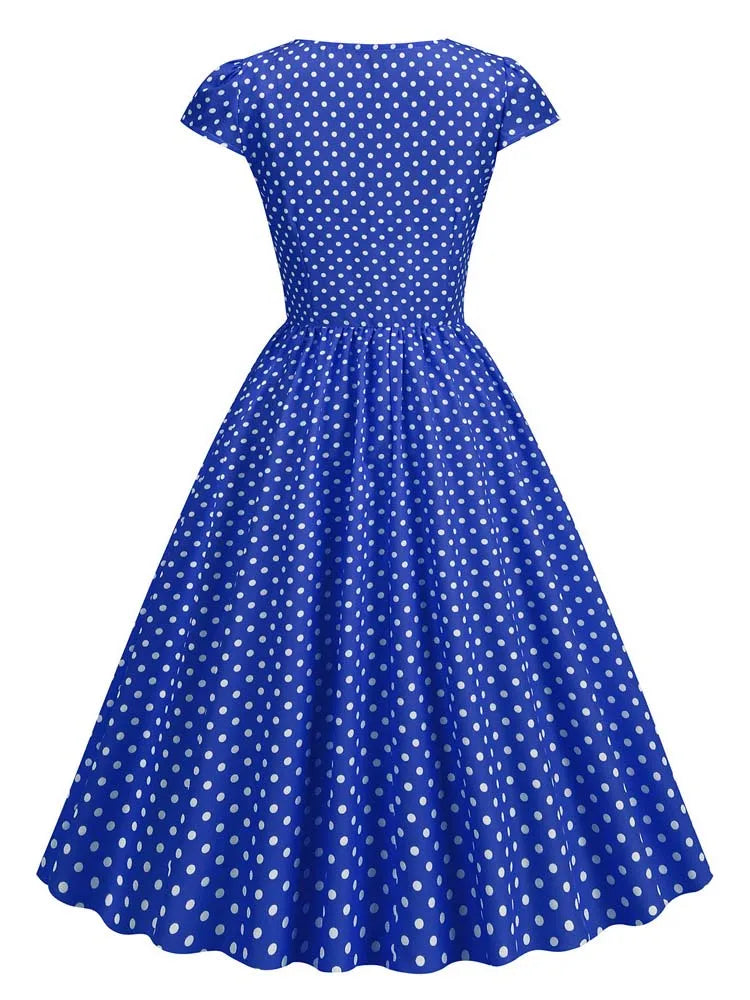 Summer Sleeveless Dot Print Dress